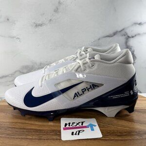 Nike Alpha Menace 4 Pro White Navy Football Cleats men’s size 13 NEW FD7037-104